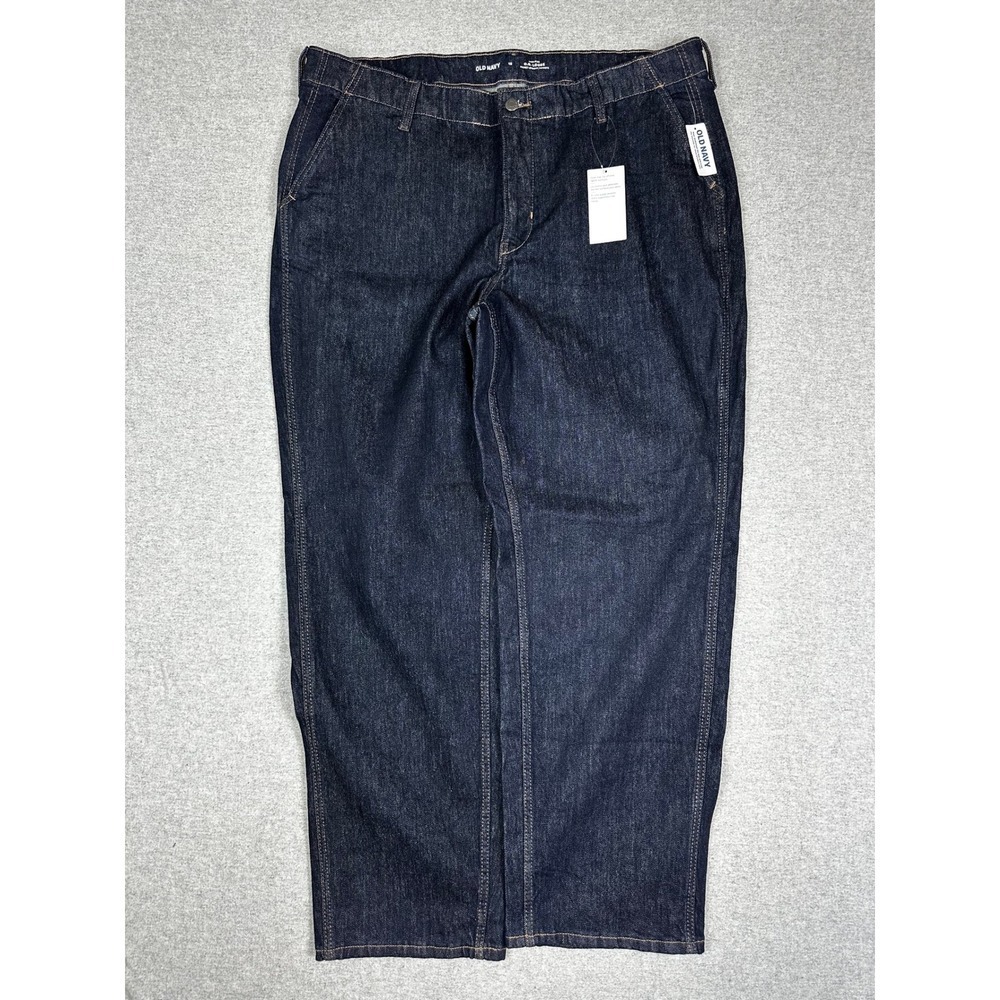 Old Navy OG Loose High Rise Jean Womens 18 Dark Indigo Wash Secret‎ Smooth
